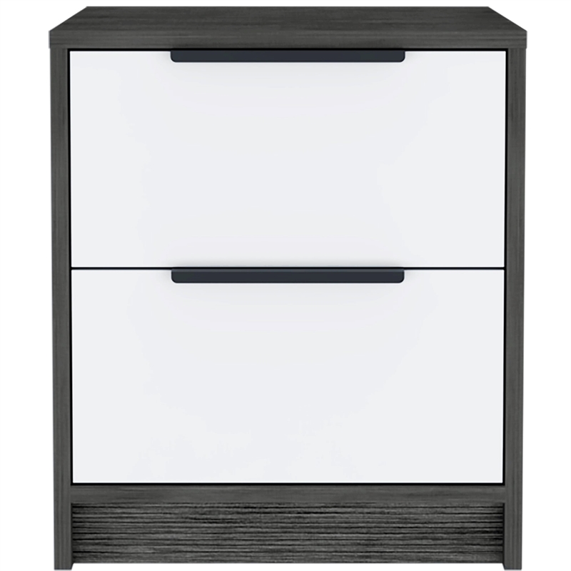 Boahaus Toledo Nightstand  (White - Gray)