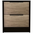 Boahaus Toledo Nightstand  (Black - Brown)