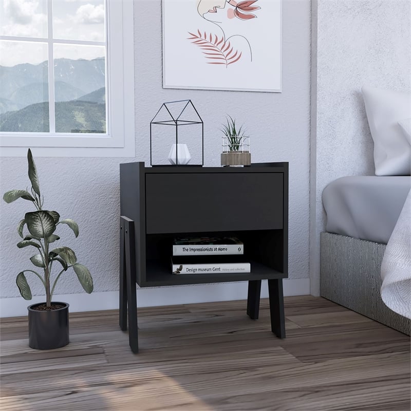 Boahaus Sevilla Nightstand (Black)