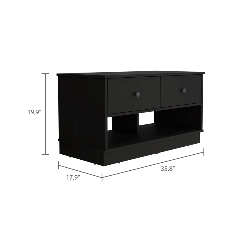 Boahaus Luxor Storage Bench (Black)