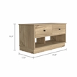 Boahaus Luxor Storage Bench (Beige)