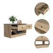 Boahaus Luxor Storage Bench (Beige)