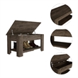 Boahaus Guiza Storage Table (Dark Brown)
