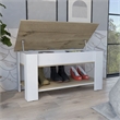 Boahaus Guiza Storage Table (White - Brown)
