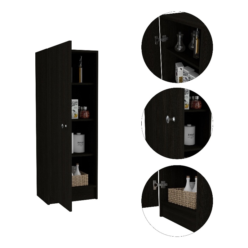 Boahaus Nimes Kitchen Cabinet  (Black)