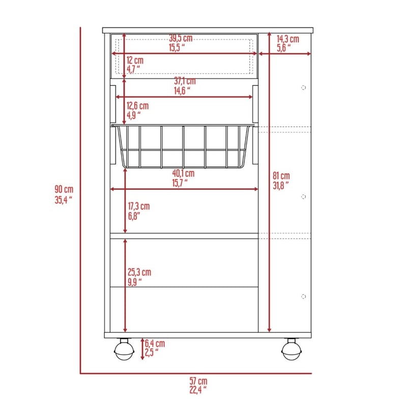 Boahaus Lila Kitchen Cabinet (White)