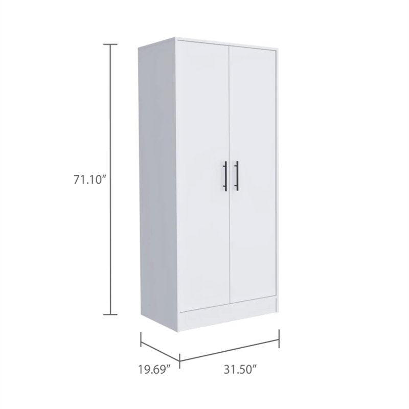 Boahaus Hamburg Armoire (White)