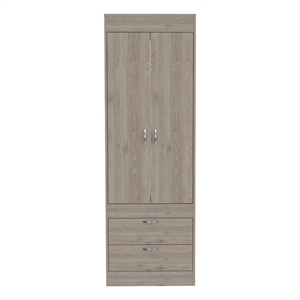 Boahaus Essen Armoire (Light Gray)