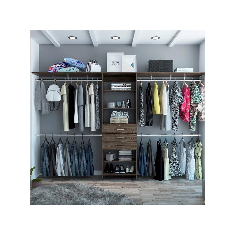 Boahaus Bonn Armoire (Dark Brown)