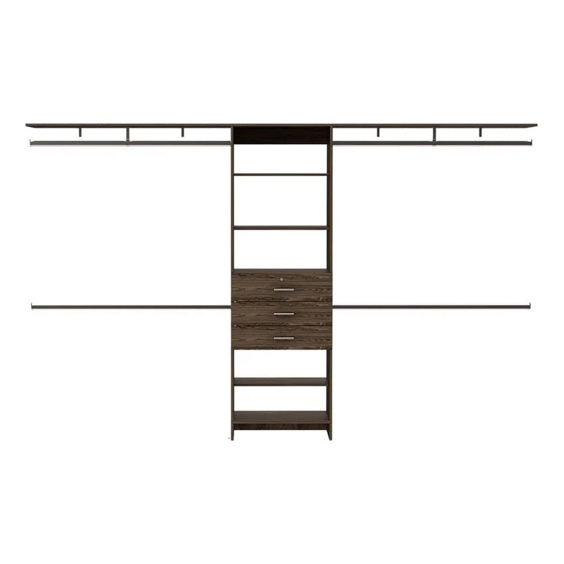 Boahaus Bonn Armoire (Dark Brown)
