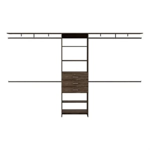 Boahaus Bonn Armoire (Dark Brown)