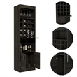 Boahaus Wells Bar Cabinet (Carbon Espresso)