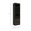 Boahaus Wells Bar Cabinet (Carbon Espresso)