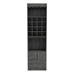 Boahaus Wells Bar Cabinet (Smokey Oak)
