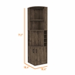 Boahaus Birmingham Bar Cabinet (Dark Brown)