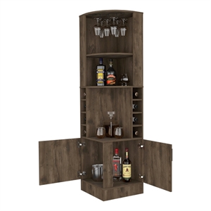 Boahaus Birmingham Bar Cabinet (Dark Brown)