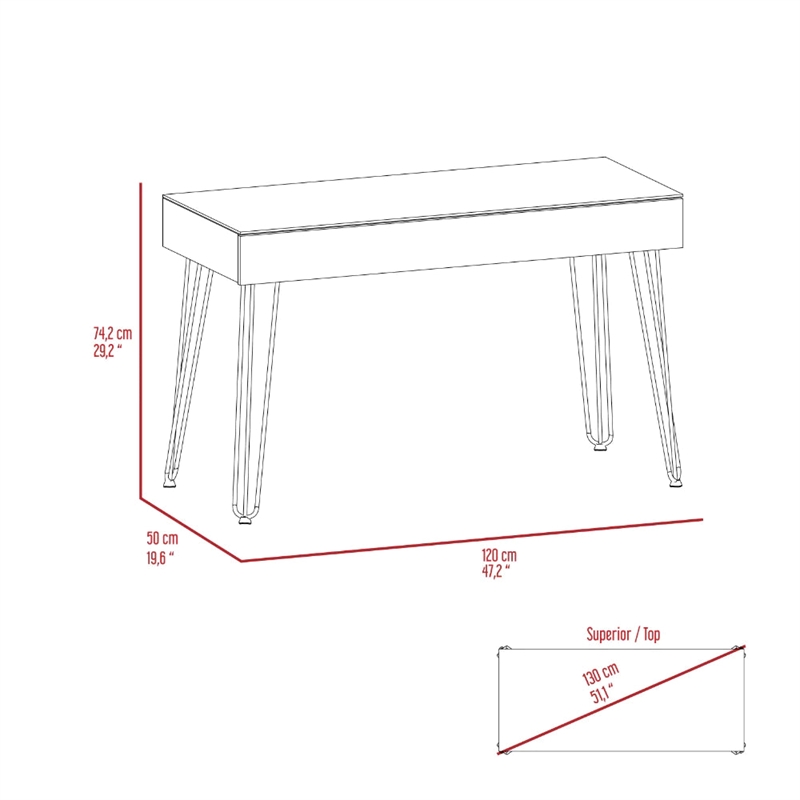 Boahaus Shantou Desk (Mahogany)