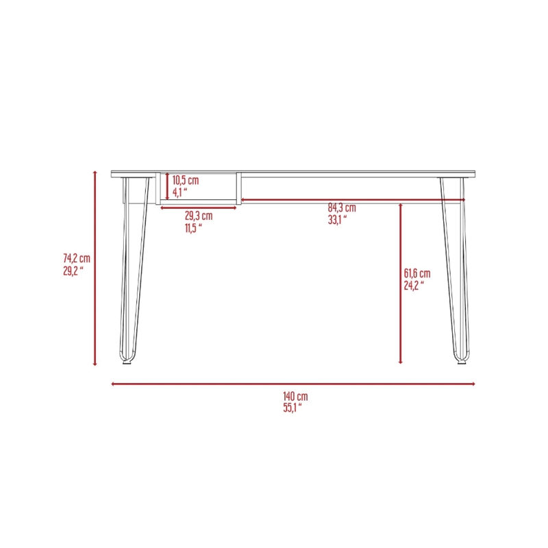 Boahaus Bandung Desk (Mahogany)