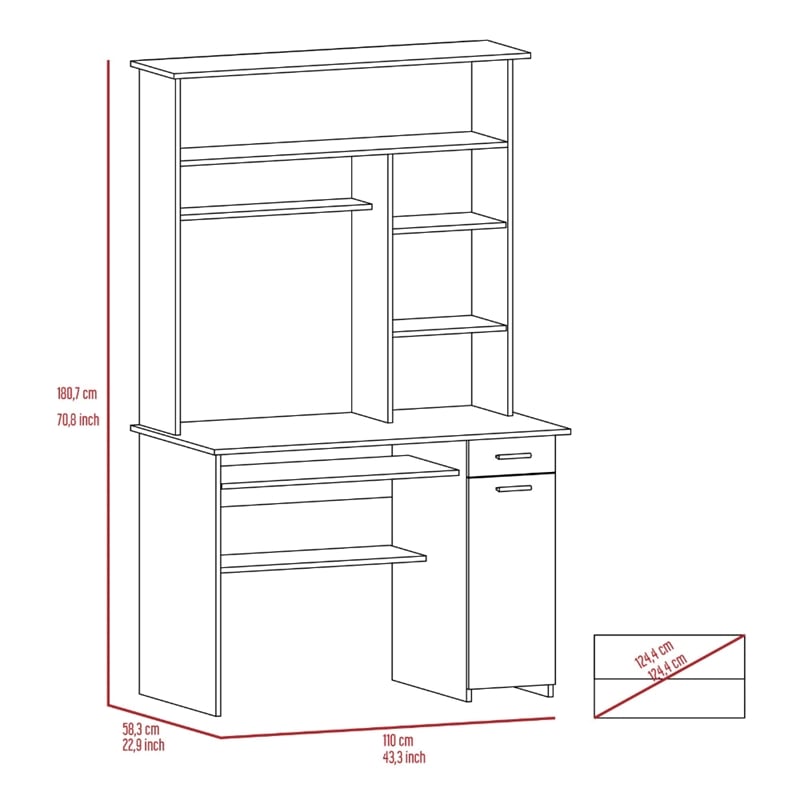 Boahaus Singapore Desk (Light Gray )
