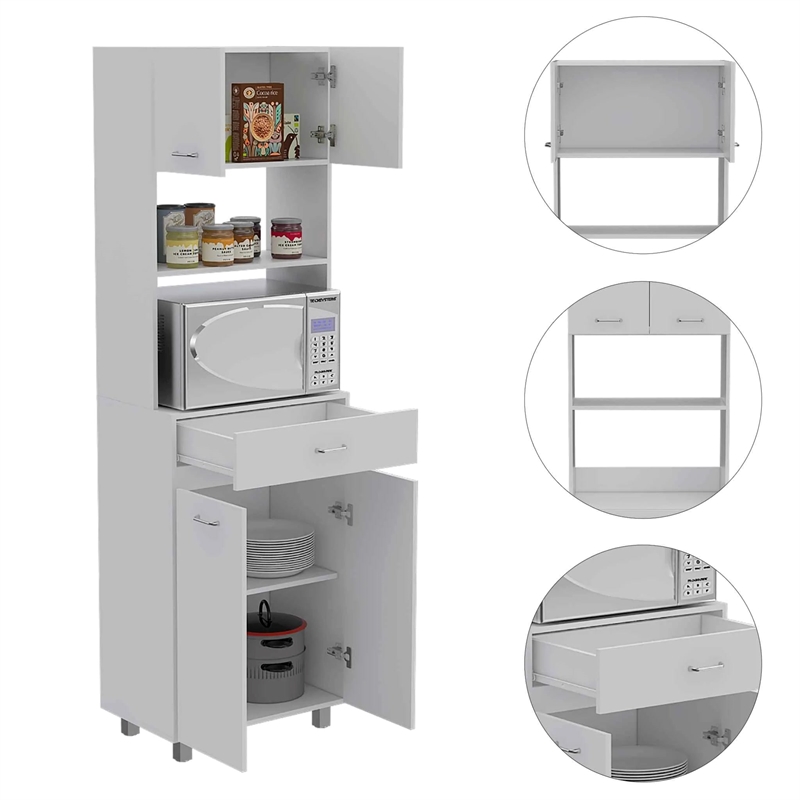 Boahaus Amiens Pantry (White)