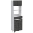 Boahaus Amiens Pantry (Smokey Oak / White)