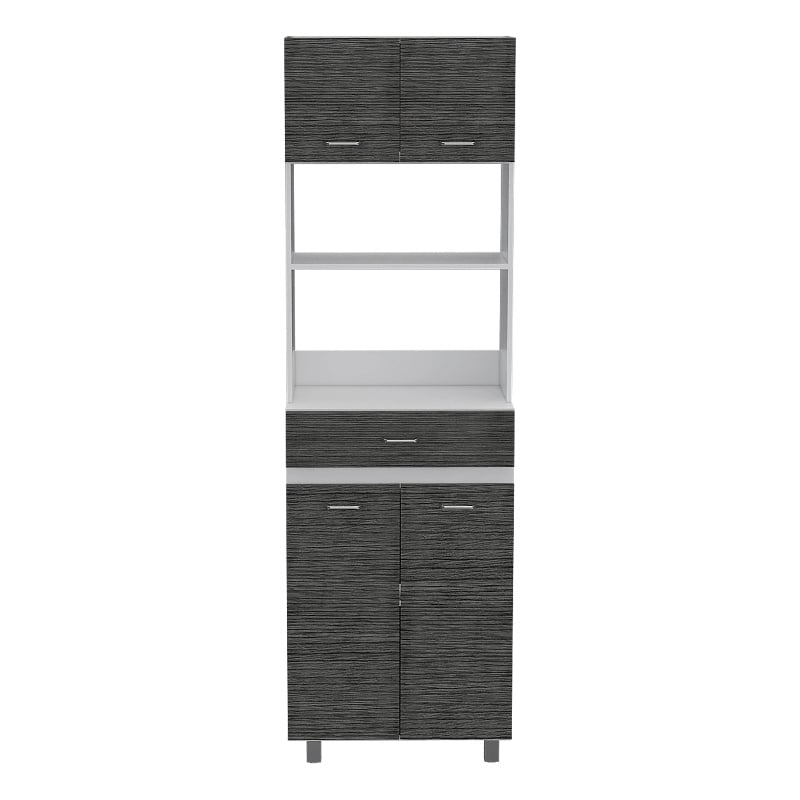 Boahaus Amiens Pantry (Smokey Oak / White)