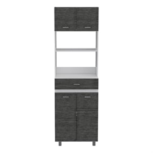 Boahaus Amiens Pantry (Smokey Oak / White)