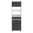Boahaus Amiens Pantry (Smokey Oak / White)