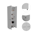 Boahaus Metz Pantry (White)