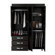 Boahaus Bielefeld Armoire (Black Wengue)