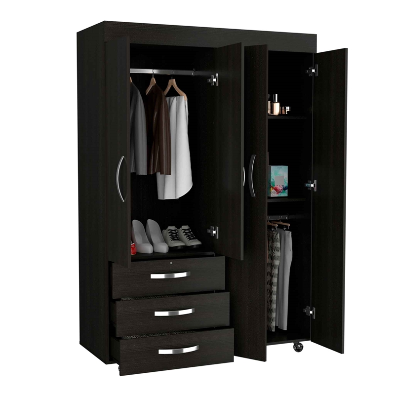 Boahaus Bielefeld Armoire (Black Wengue)