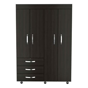Boahaus Bielefeld Armoire (Black Wengue)