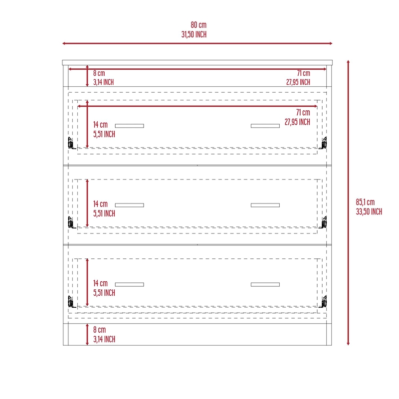Boahaus Esther Dresser (Black)