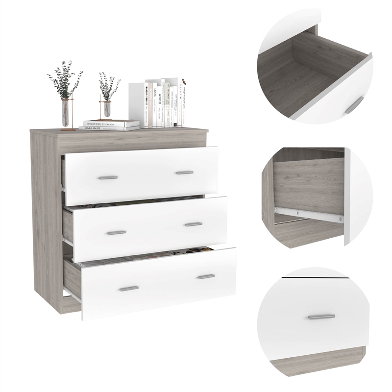 Boahaus Esther Dresser (White-Gray)