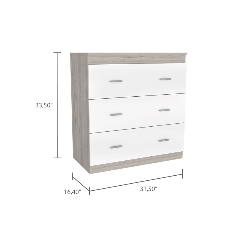 Boahaus Esther Dresser (White-Gray)