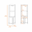 Boahaus Sunderland Bar Cabinet (Macadamia)