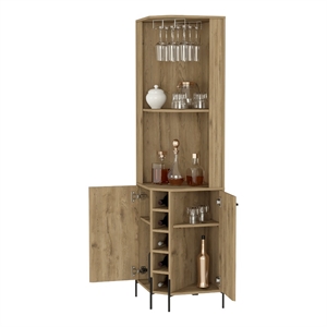 Boahaus Sunderland Bar Cabinet (Macadamia)