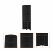 Boahaus Stanley Bar Cabinet (Black Wengue)