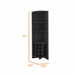 Boahaus Stanley Bar Cabinet (Black Wengue)