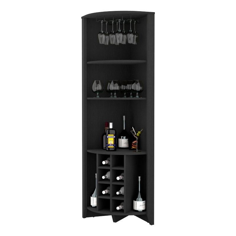 Boahaus Stanley Bar Cabinet (Black Wengue)