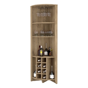Boahaus Stanley Bar Cabinet (Macadamia)