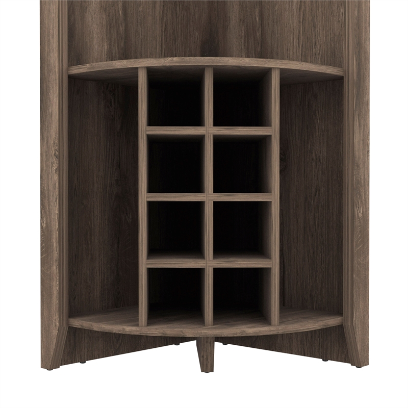 Boahaus Stanley Bar Cabinet (Dark Brown)