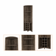 Boahaus Stanley Bar Cabinet (Dark Brown)