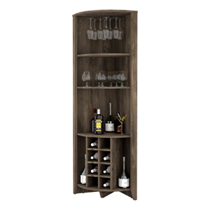 Boahaus Stanley Bar Cabinet (Dark Brown)