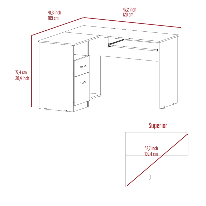 Boahaus Nagpur Desk (Black)
