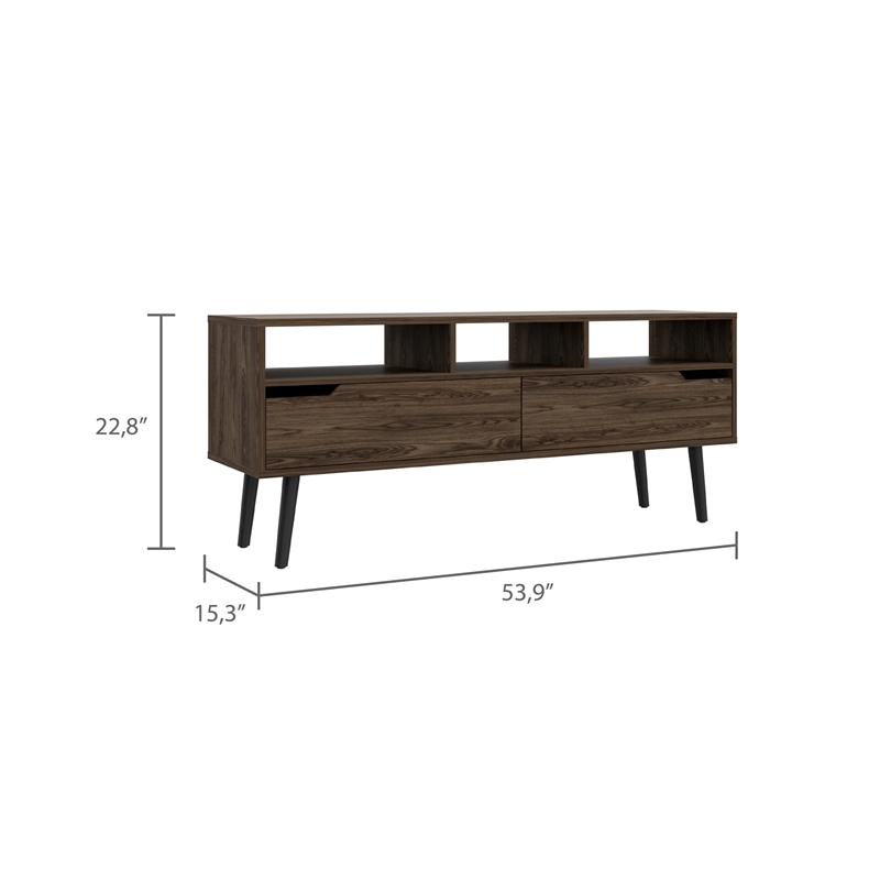 Boahaus Oakland Tv Stand (Dark Walnut)