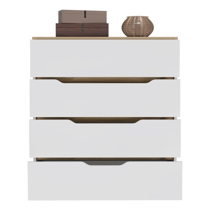 Boahaus Leymah Dresser (White/Light Oak)