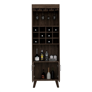 Boahaus Tenby Bar Cabinet (Dark Walnut)