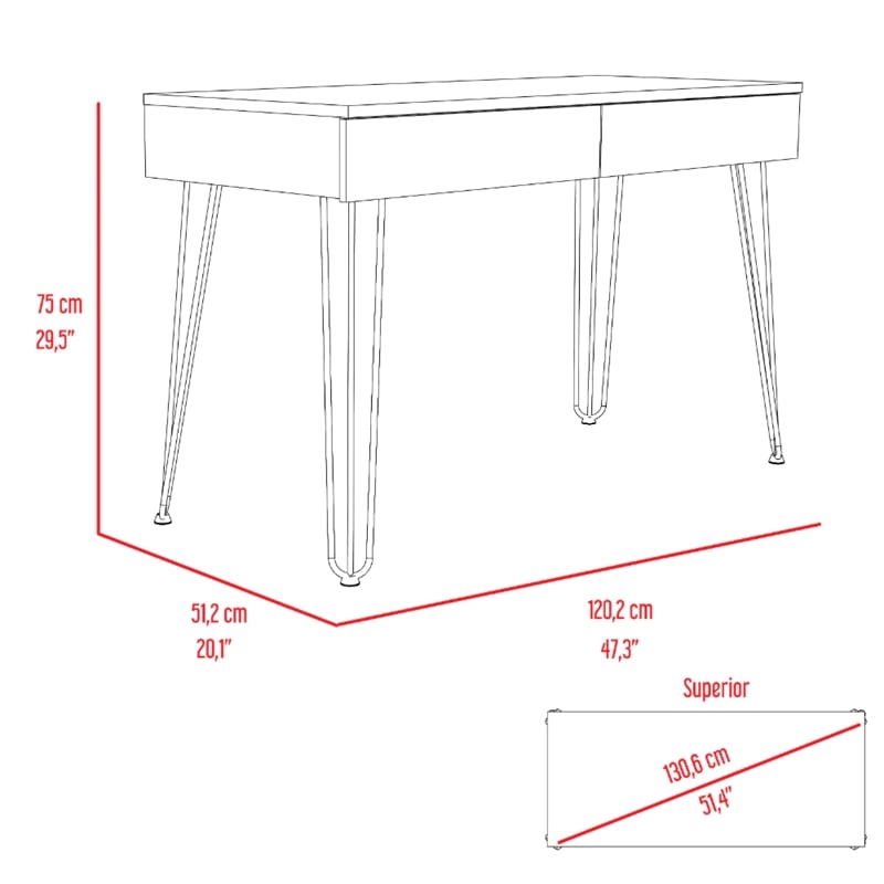 Boahaus Shenzhen Desk (Gray)
