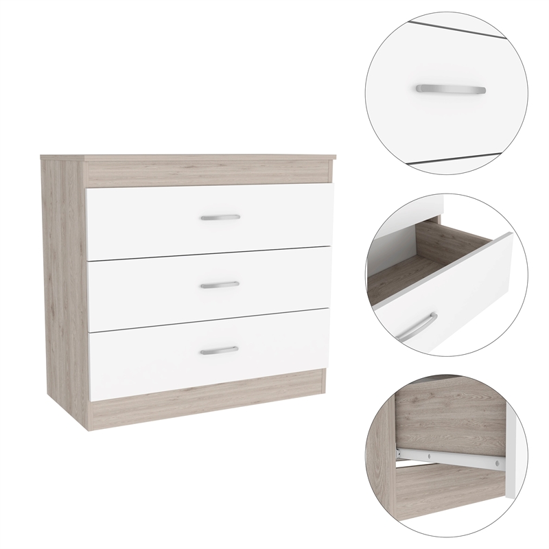 Boahaus Nadia Dresser (White-Gray)
